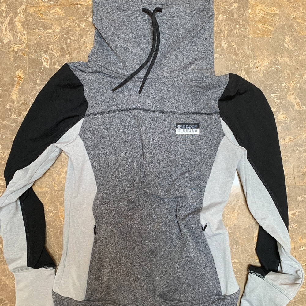 VS PINK Gray Fitted Sweatshirt